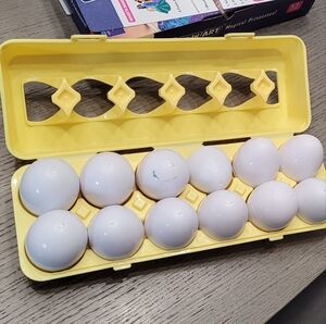 Yellow Egg Storage Container